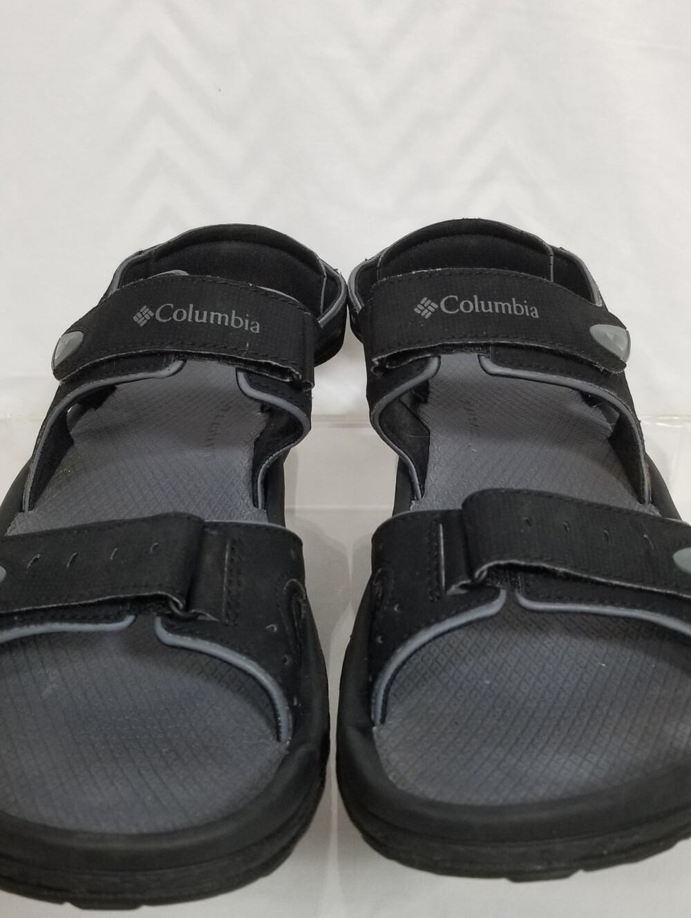Columbia Techlite Mens Black Open Toe Sandal Size 10 Adjustable Water Sports